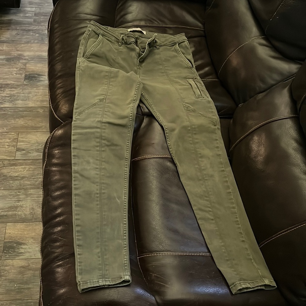 Zara Army green skinny jeans size 4
